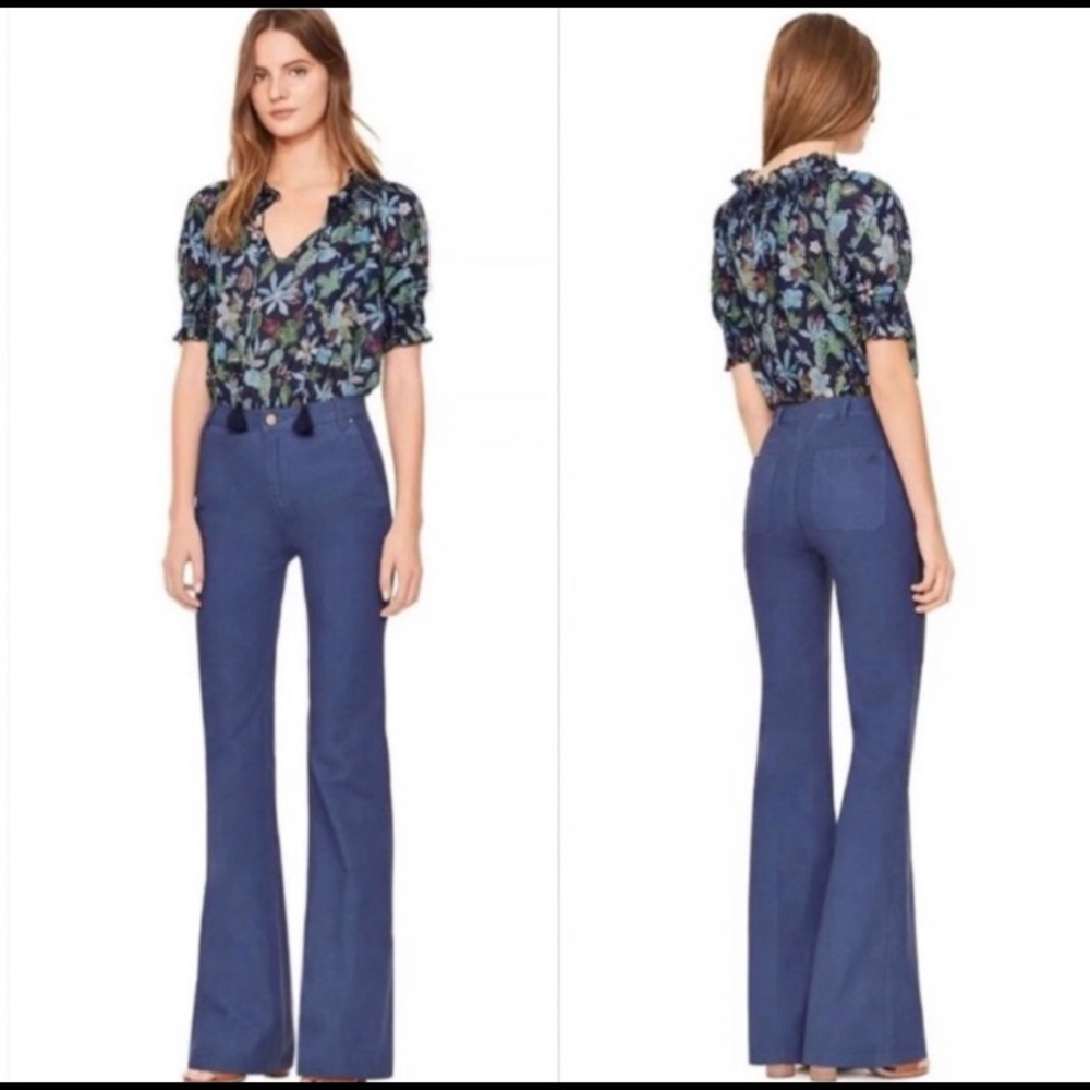 Tory Burch High Waist Flared Trousers